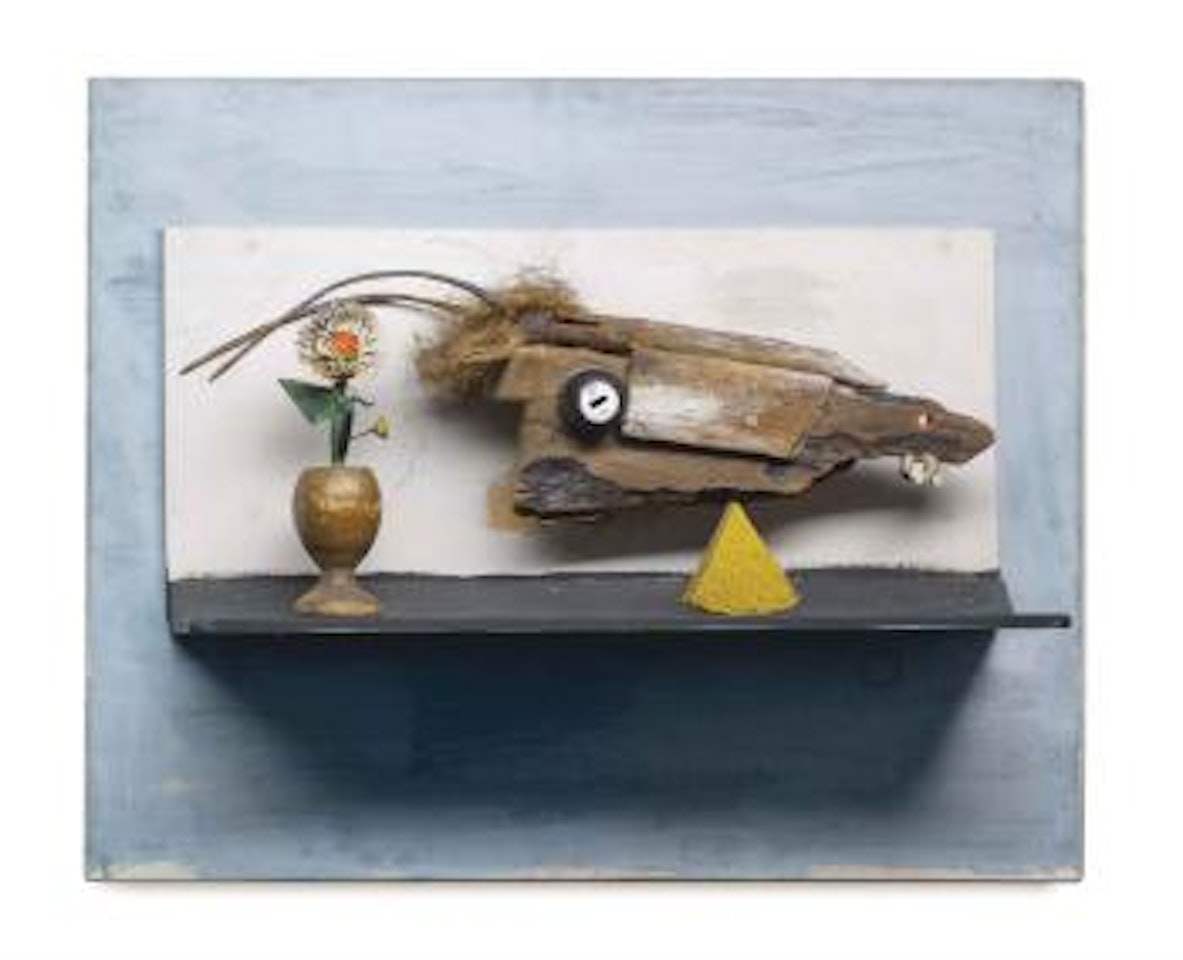 Still Life with Calf's Head by Alberto Morrocco