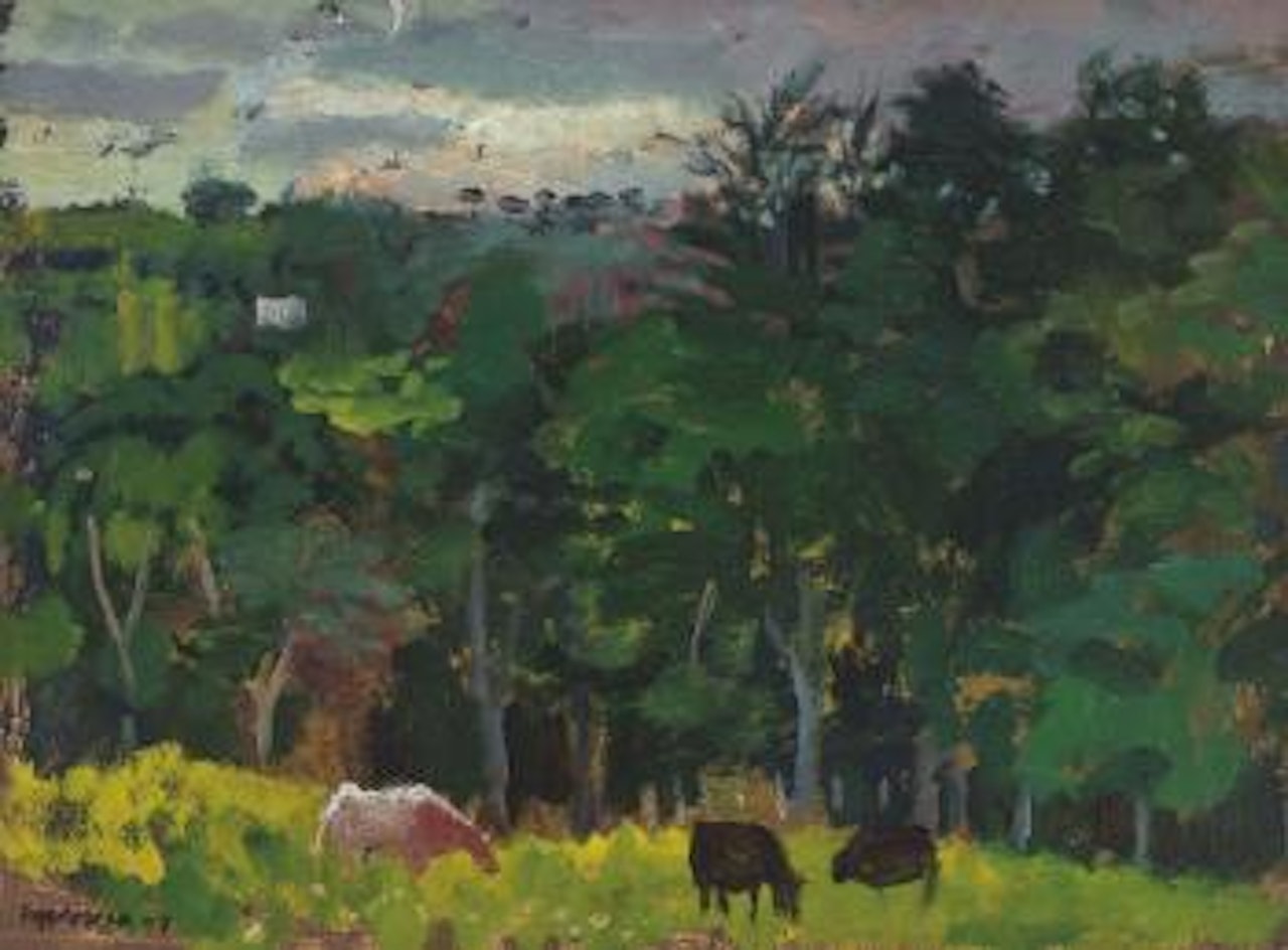 Landscape near Dollar by Alberto Morrocco
