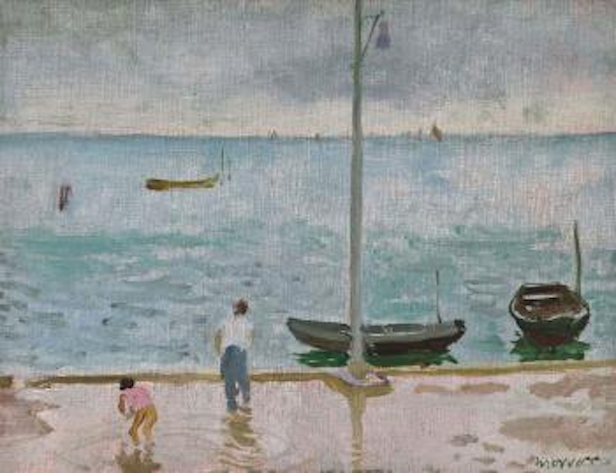 Boats, Pellestrina by Alberto Morrocco