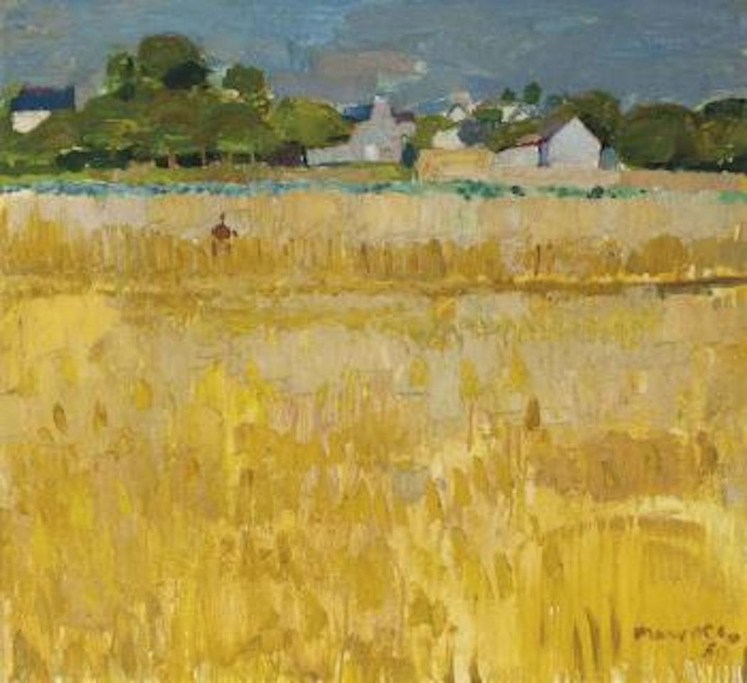 Stubble Field by Alberto Morrocco