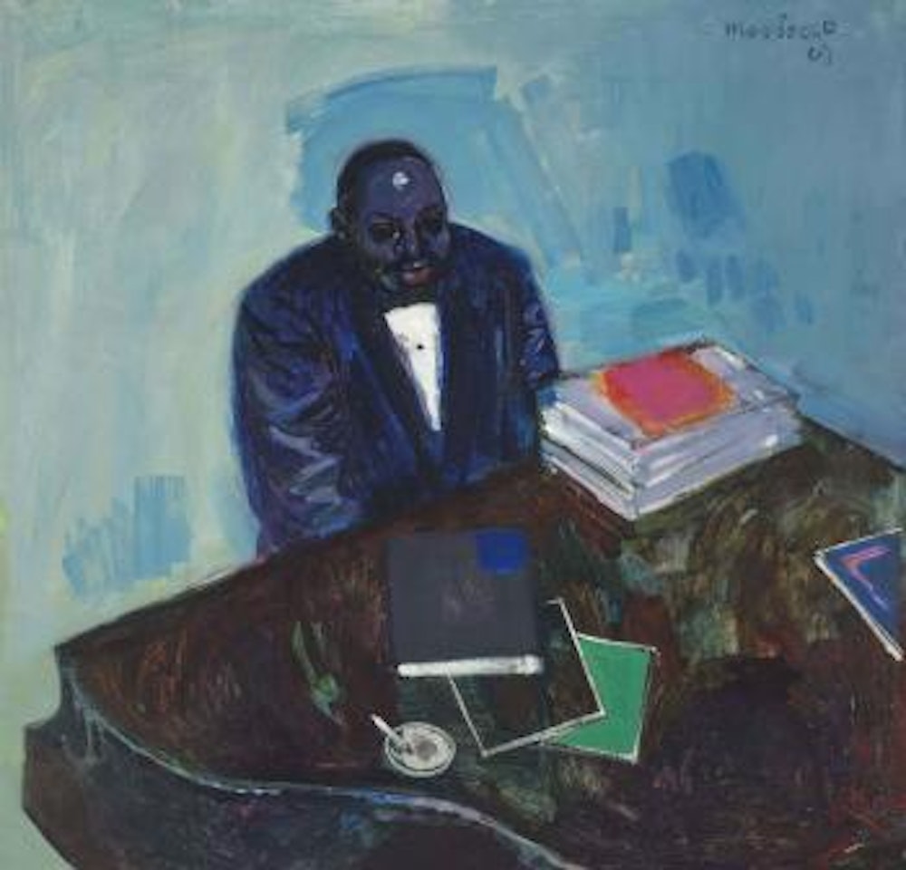 Count Basie at the Caird Hall, Dundee by Alberto Morrocco