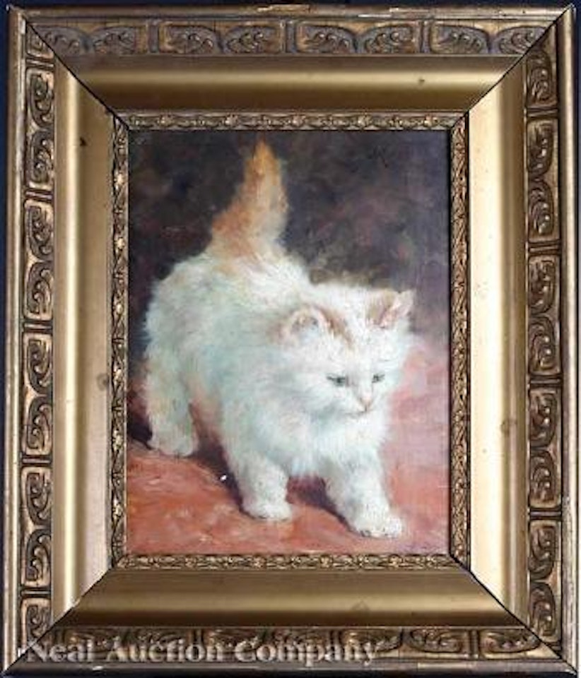Portrait of a kitten by Henriette Ronner-Knip
