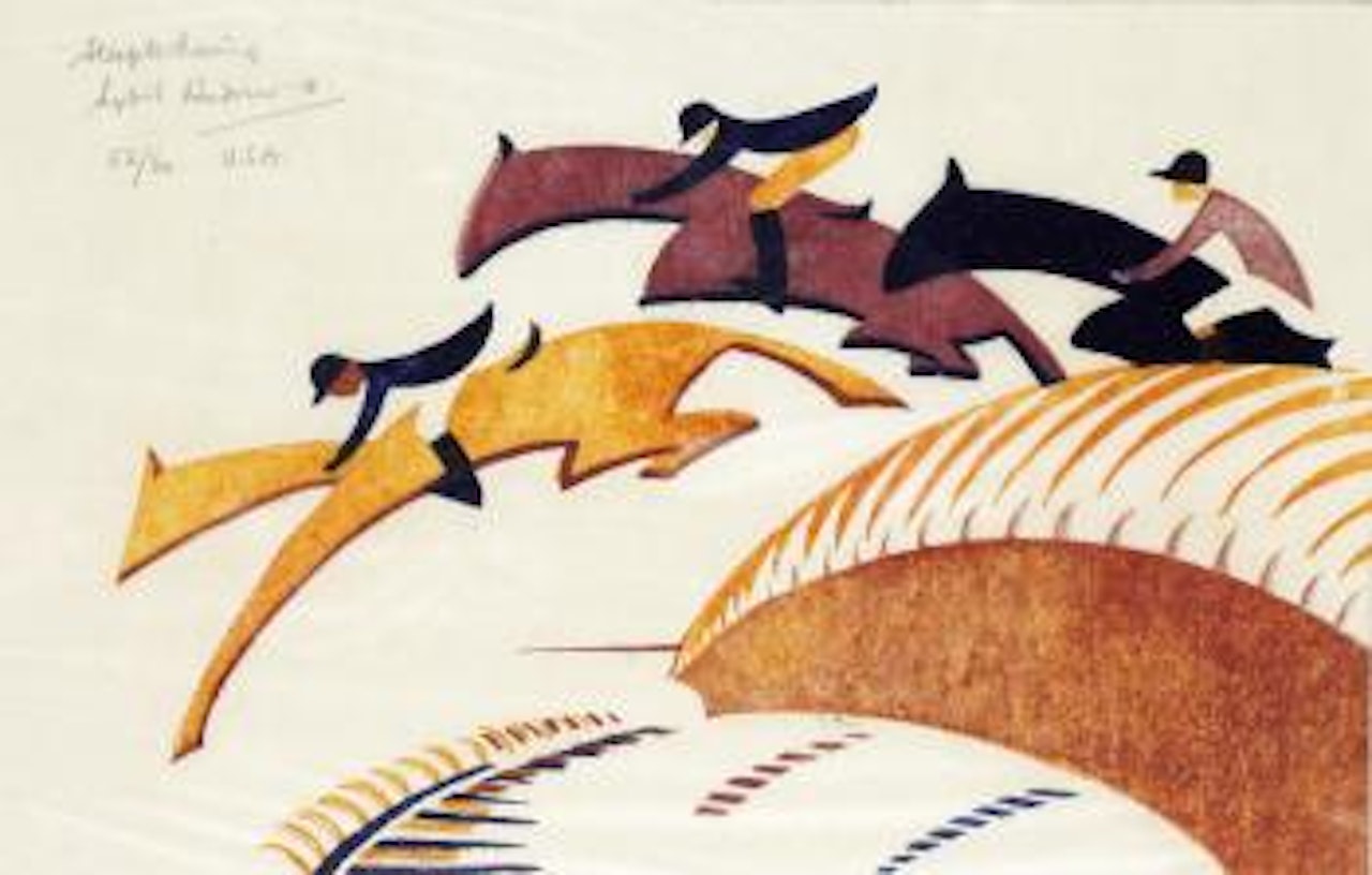Steeplechasing (Coppel SA 10) by Sybil Andrews