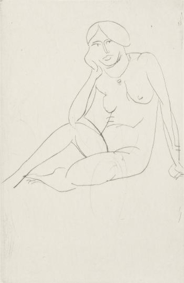 Femme Assise - Nu (Duthuit 47) by Henri Matisse