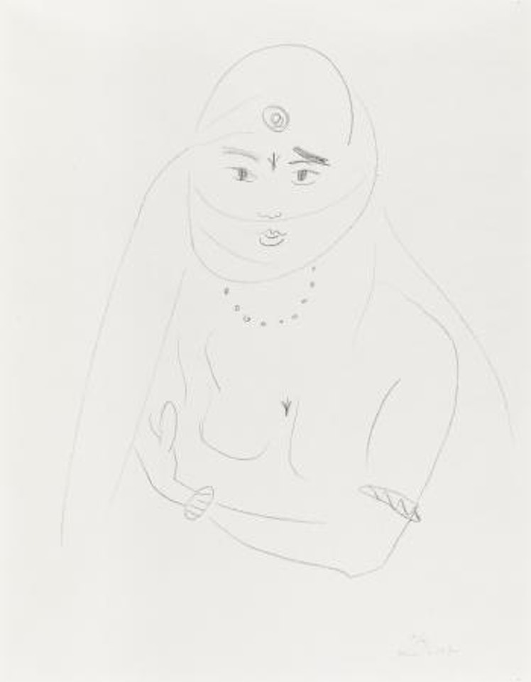 Figure voilée aux deux bracelets (Duthuit 505) by Henri Matisse
