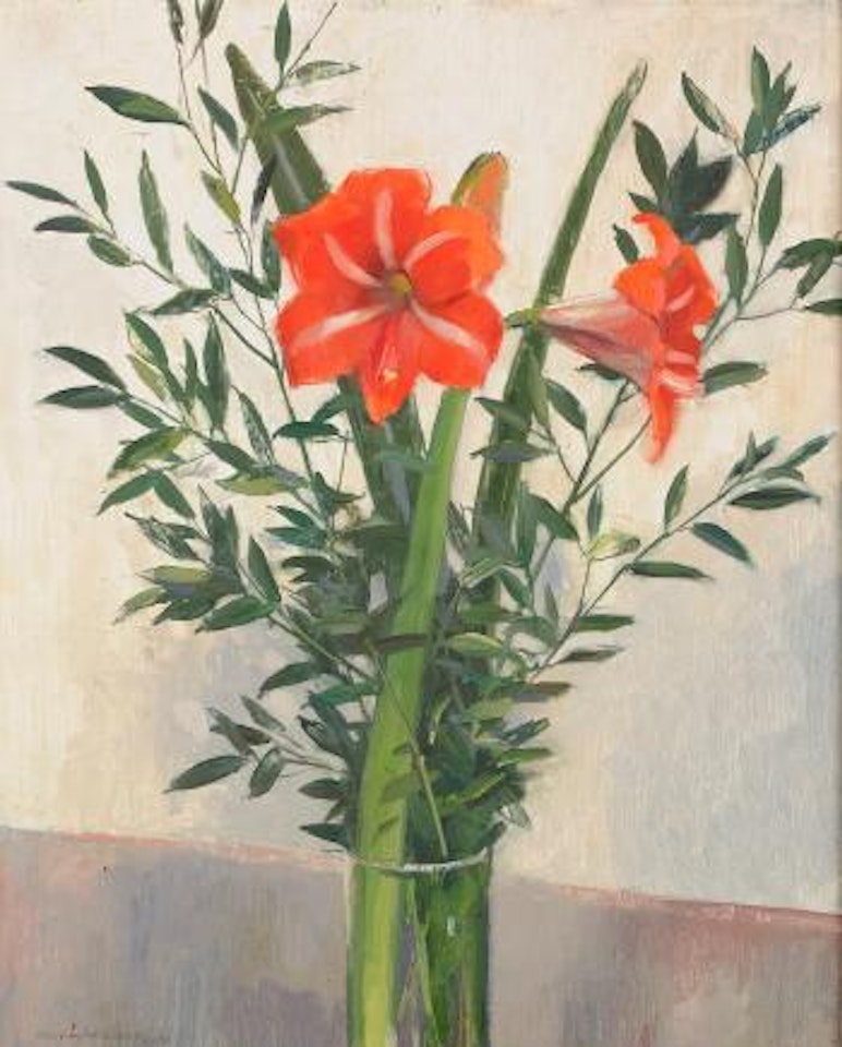 Blomsterstilleben by Olle Hjortzberg