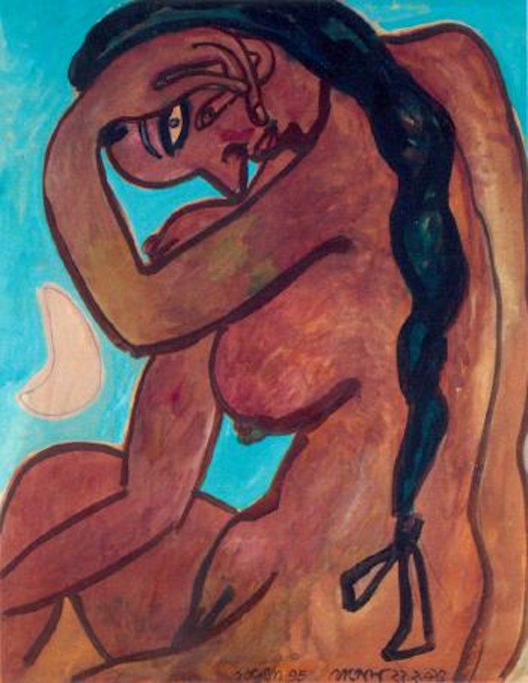 Woman and the Moon by Jogen Chowdhury