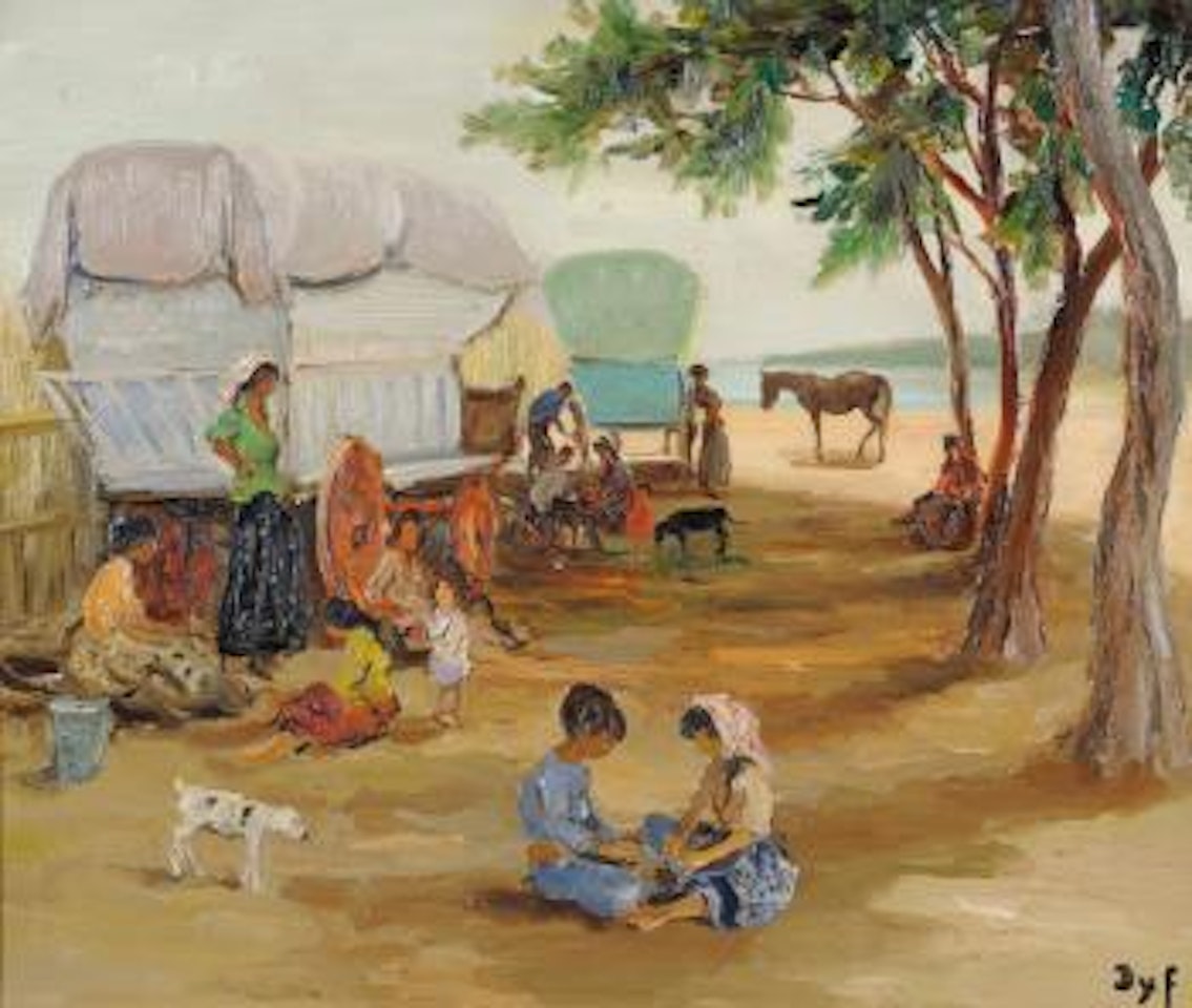 La halte des gitans by Marcel Dyf