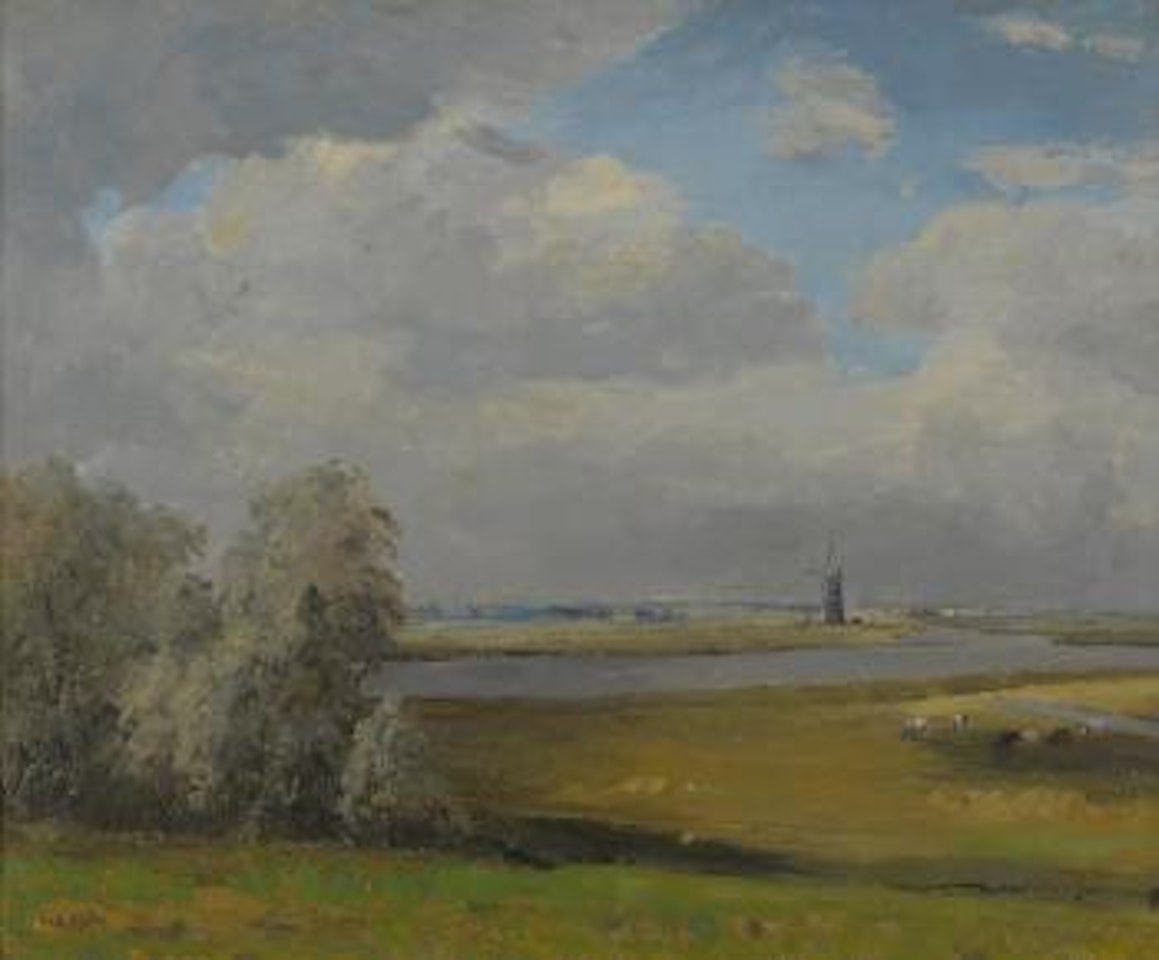 The marshes from Burgh Castle by Campbell Mellon