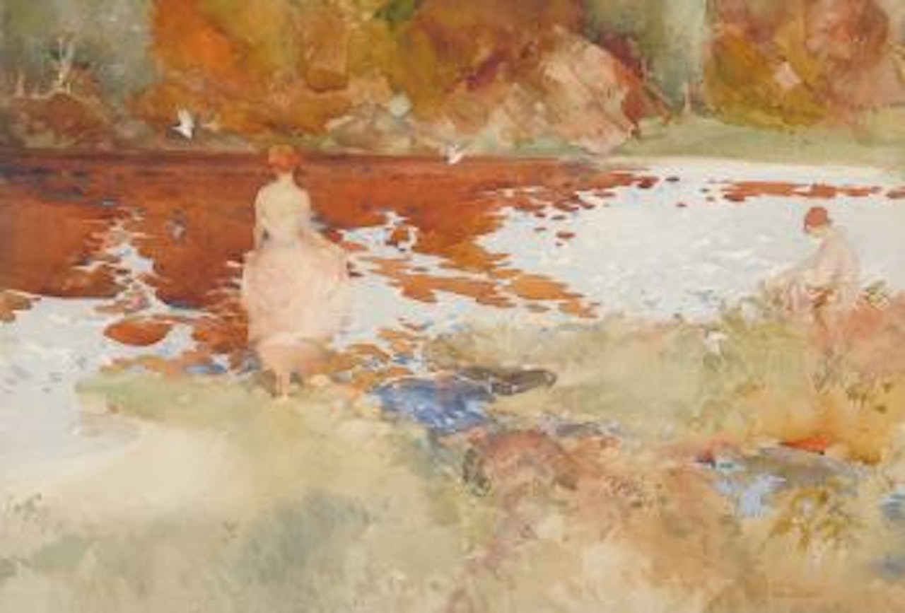 The black tarn by William Russell Flint
