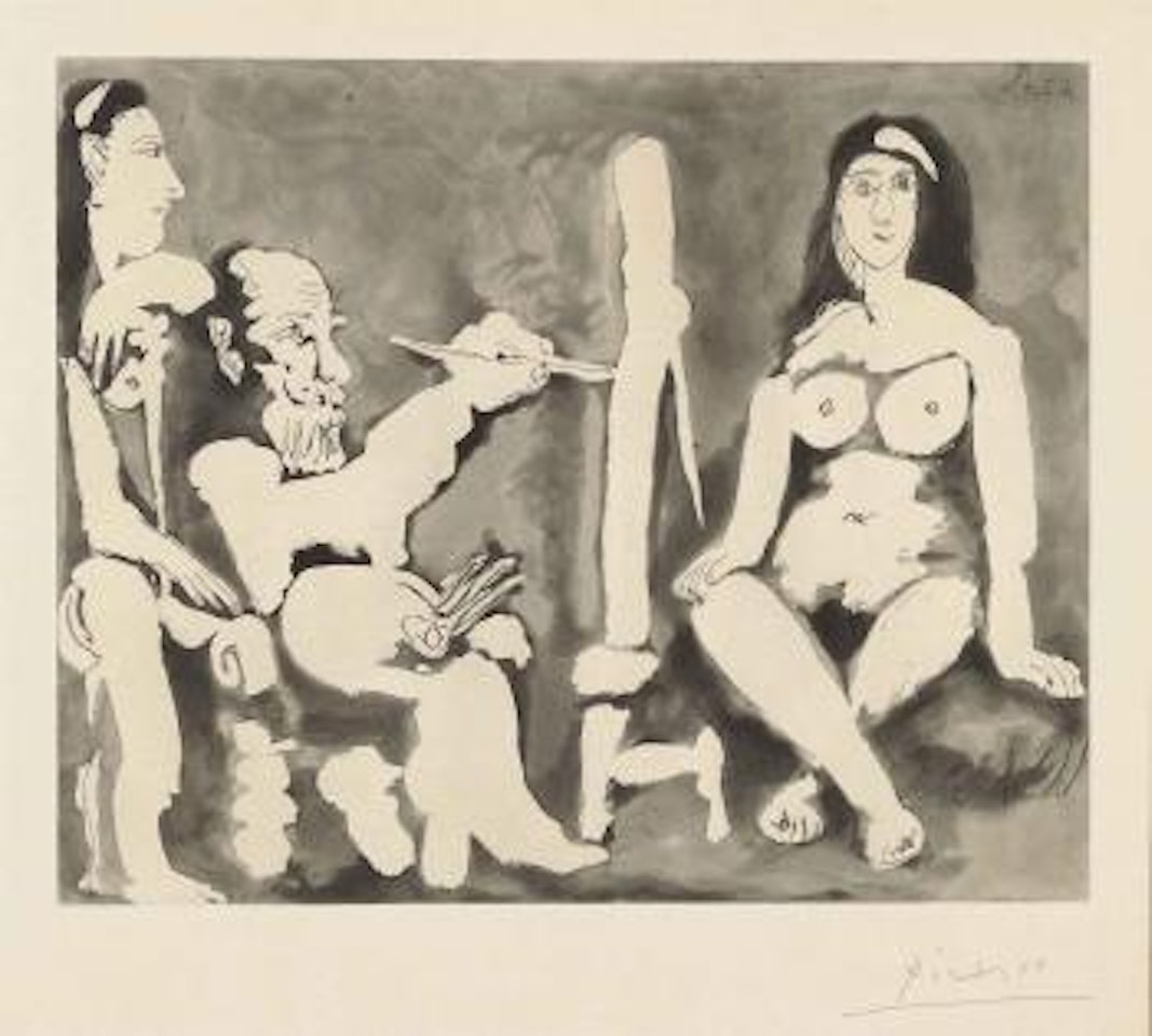 Le Peintre et son Modèle (B 1144; Ba 1142) by Pablo Picasso