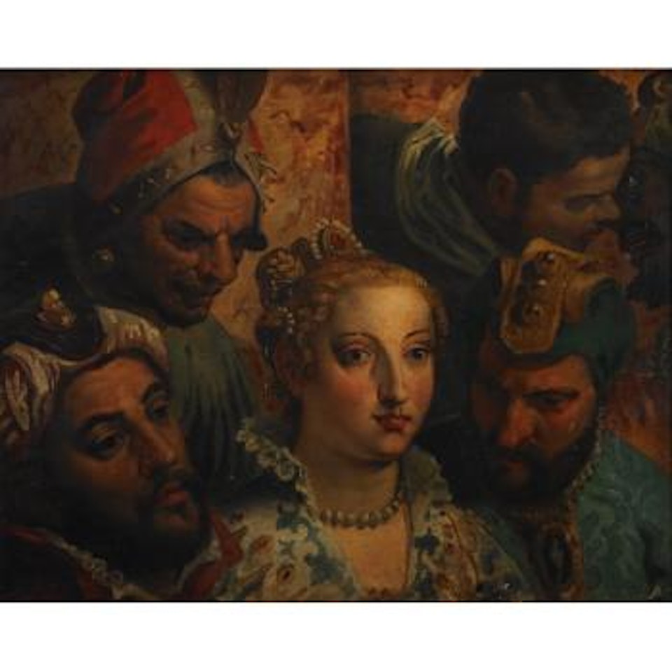 Heads from the marriage at Cana (after Paulo Veronese) by Eugene Delacroix