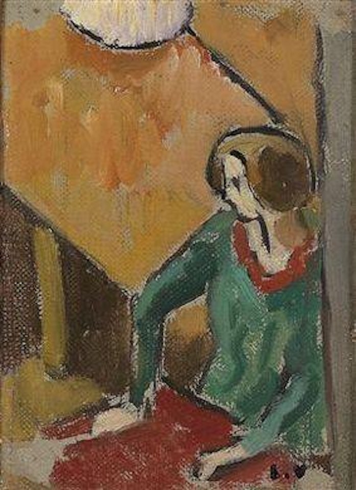 Beim Nähen by Louis Valtat