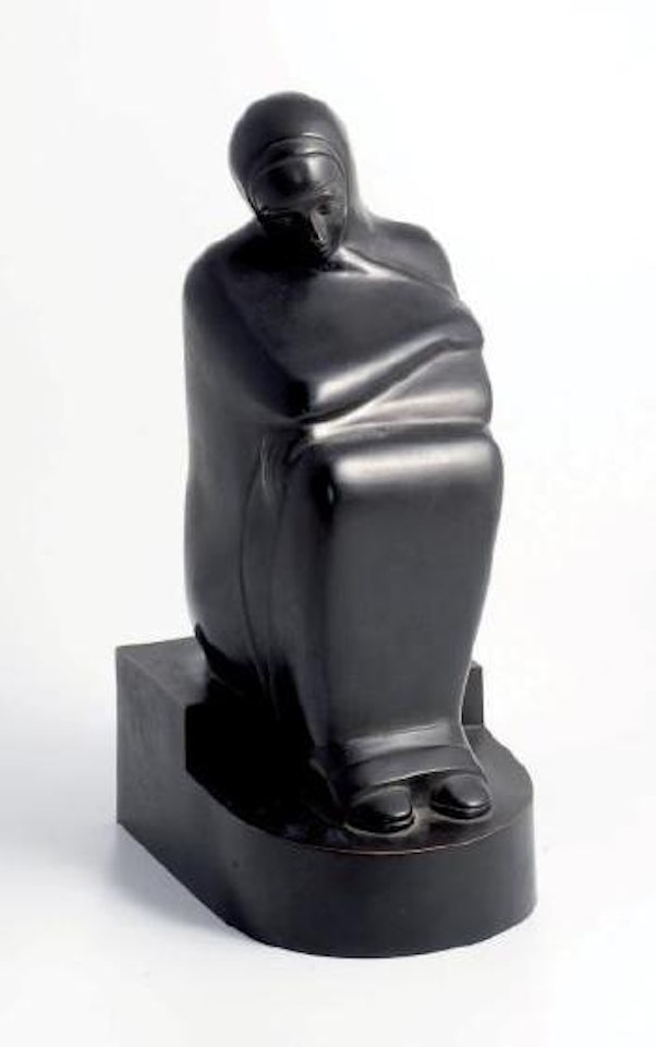Femme assise by Mahmoud Mokhtar