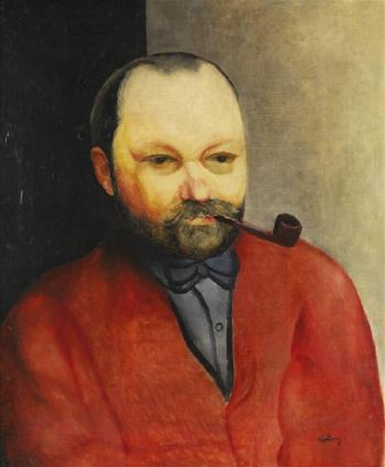L'homme à la pipe by Moïse Kisling