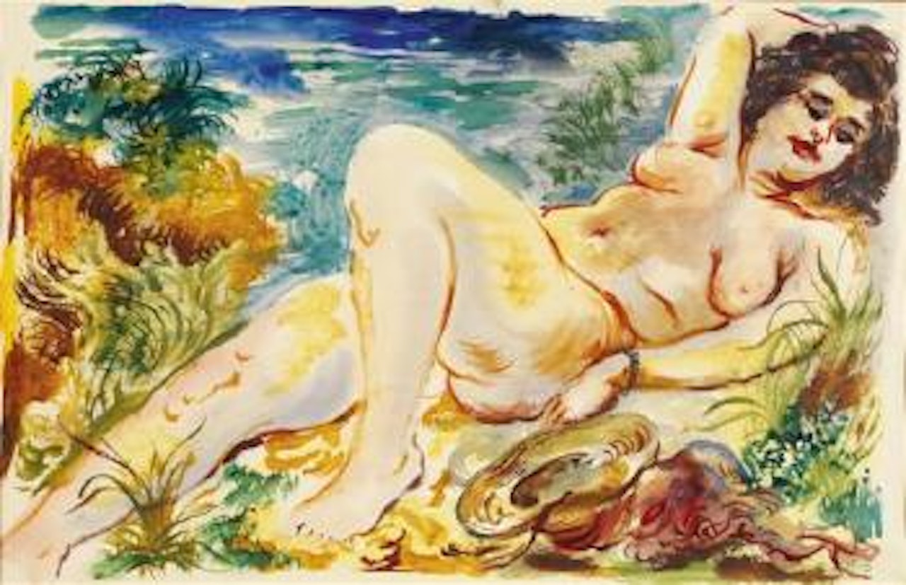 Nu allongé by George Grosz