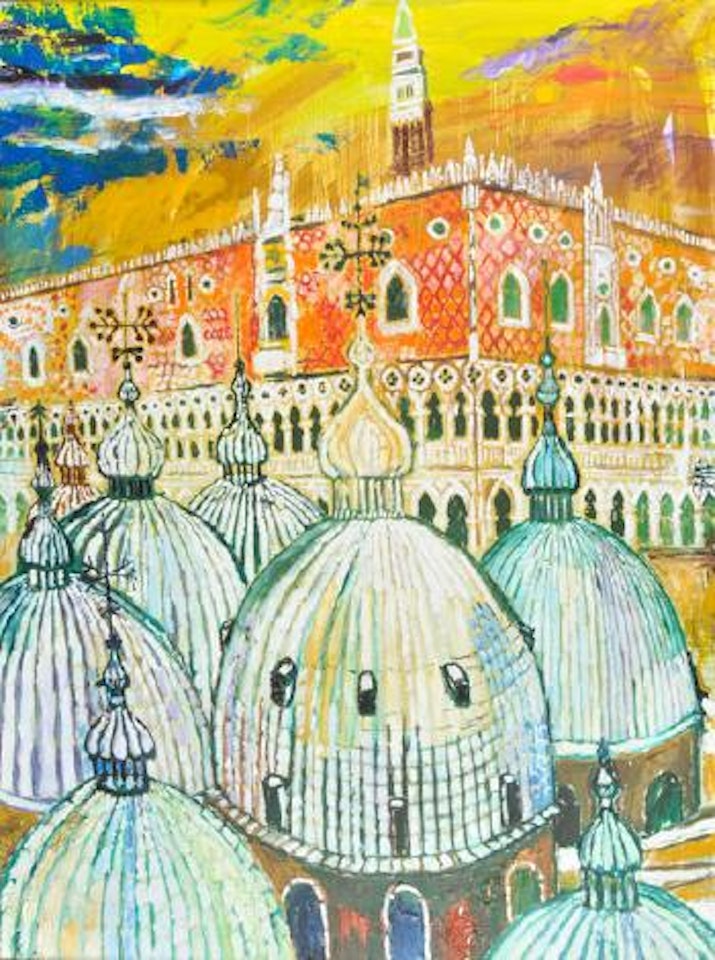 Basilica San Marco and Doge's Palace, Venice by John Bratby