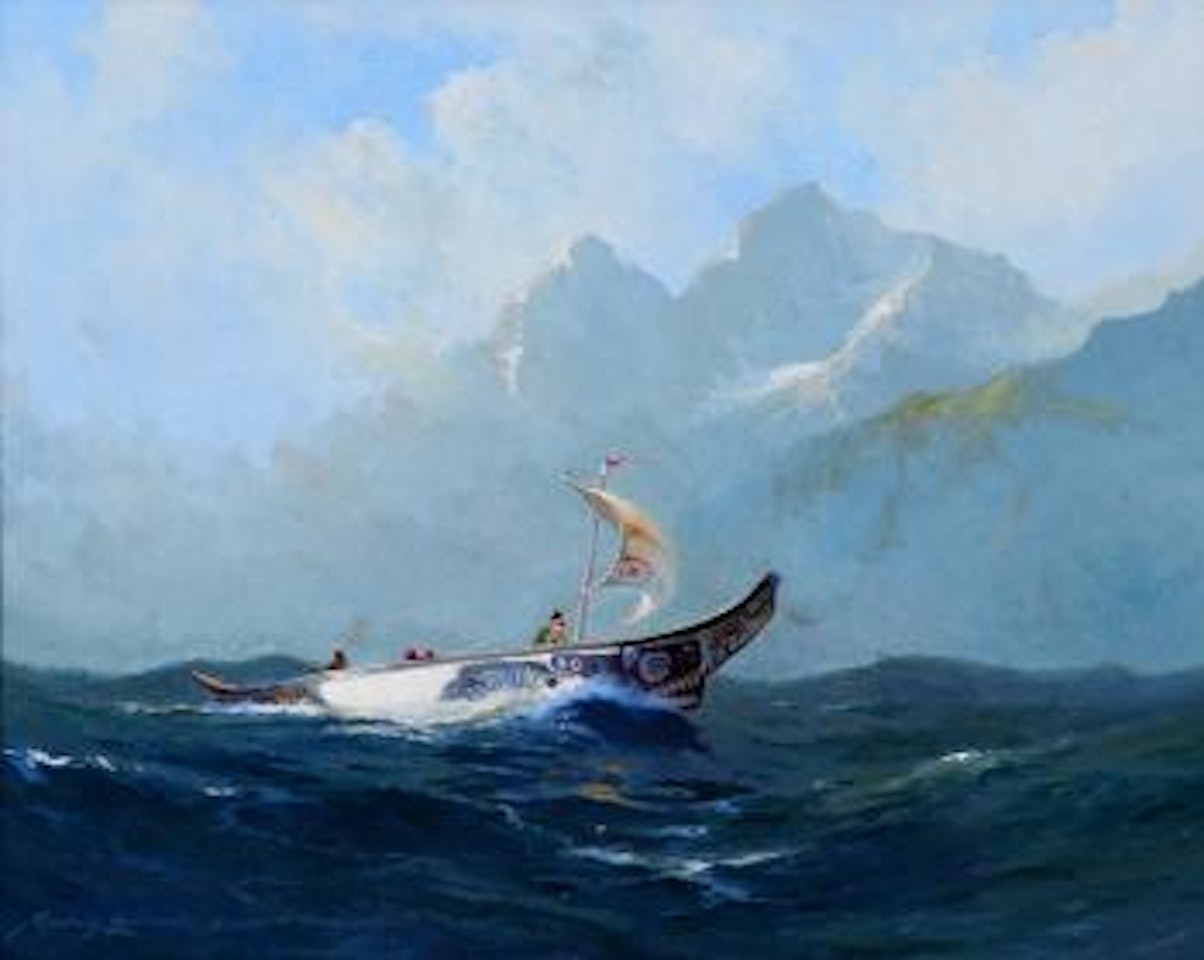 Chilkat Indian Canoe by Sydney Mortimer Laurence