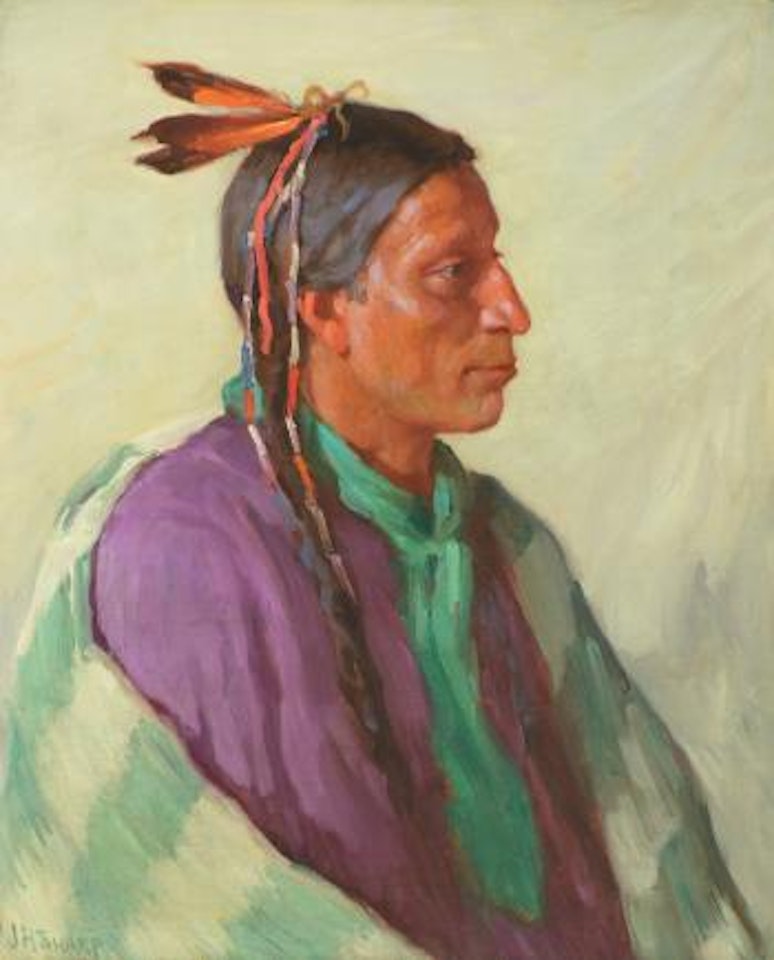 Portrait of John 'Hunting Son', Taos by Joseph Henry Sharp