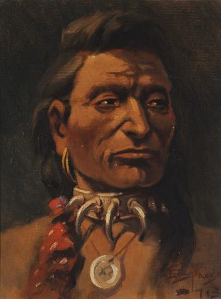 Young Chief Charlo by Edgar S. Paxson