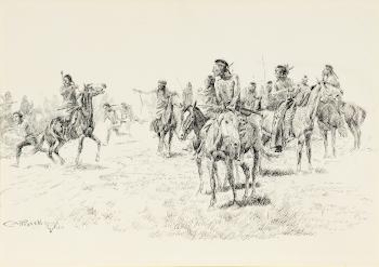 The Great Foot Race by Charles M Russell