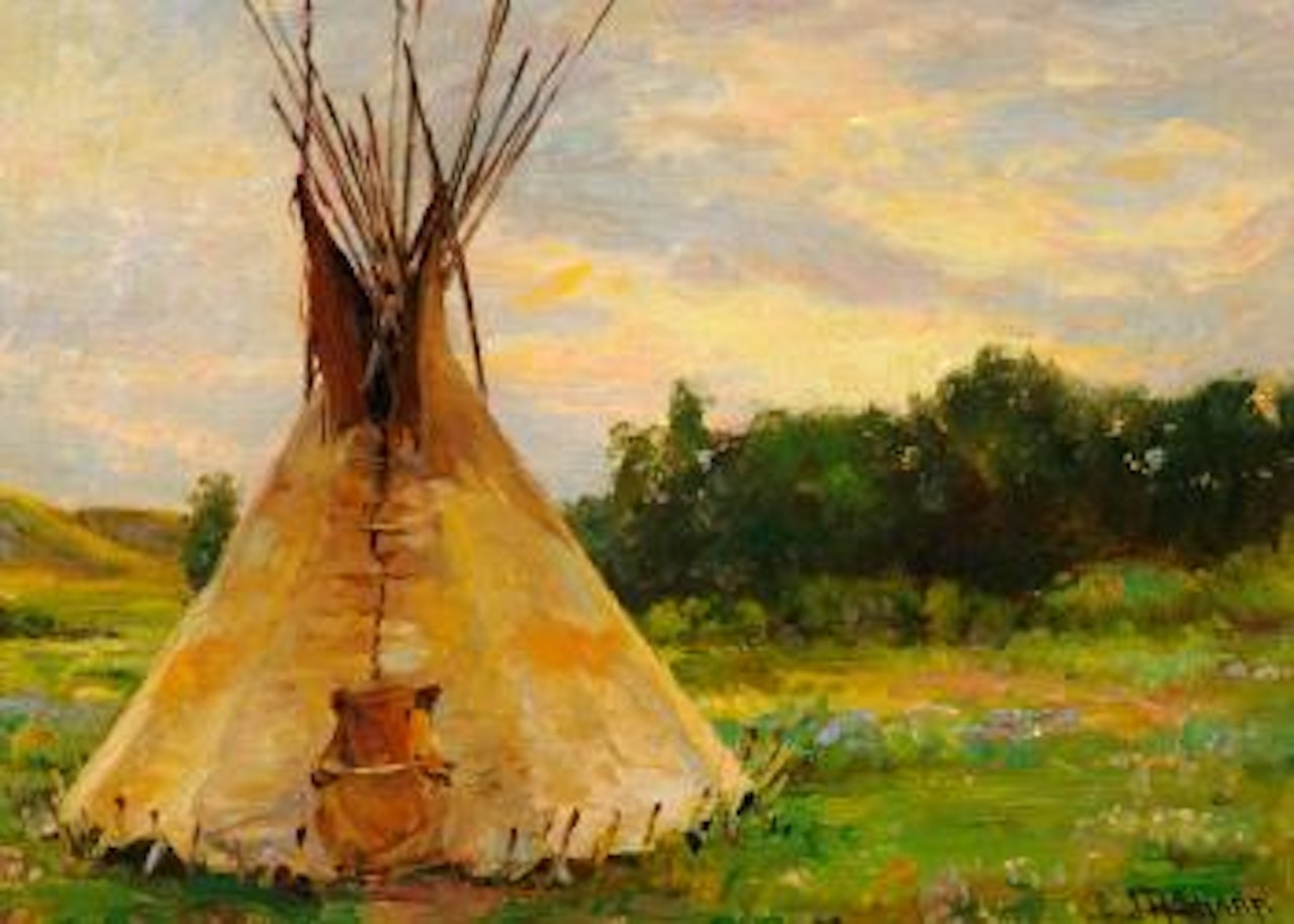 Lone Tepee by Joseph Henry Sharp