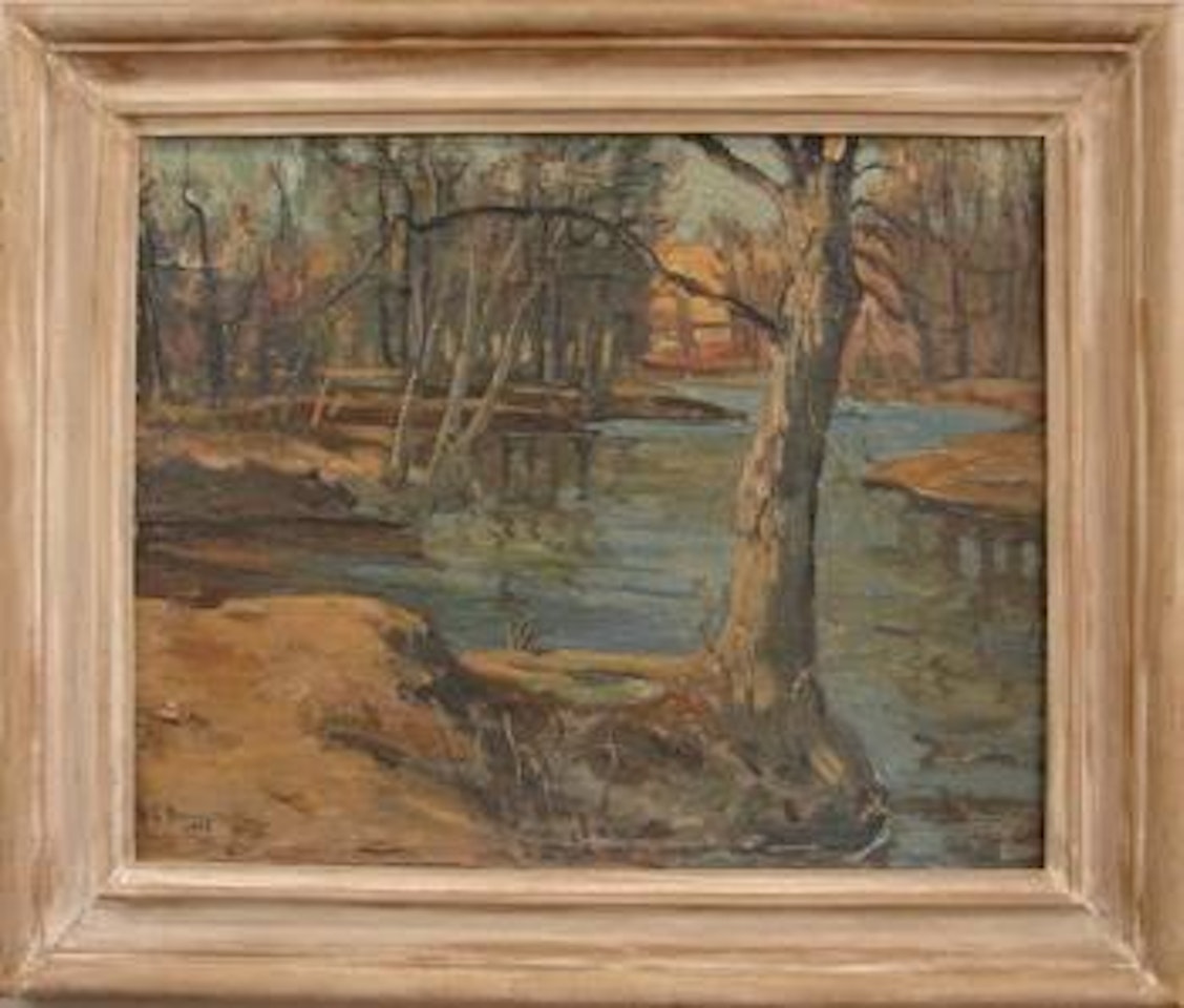 Branch Creek south of Sellersville by Walter Emerson Baum