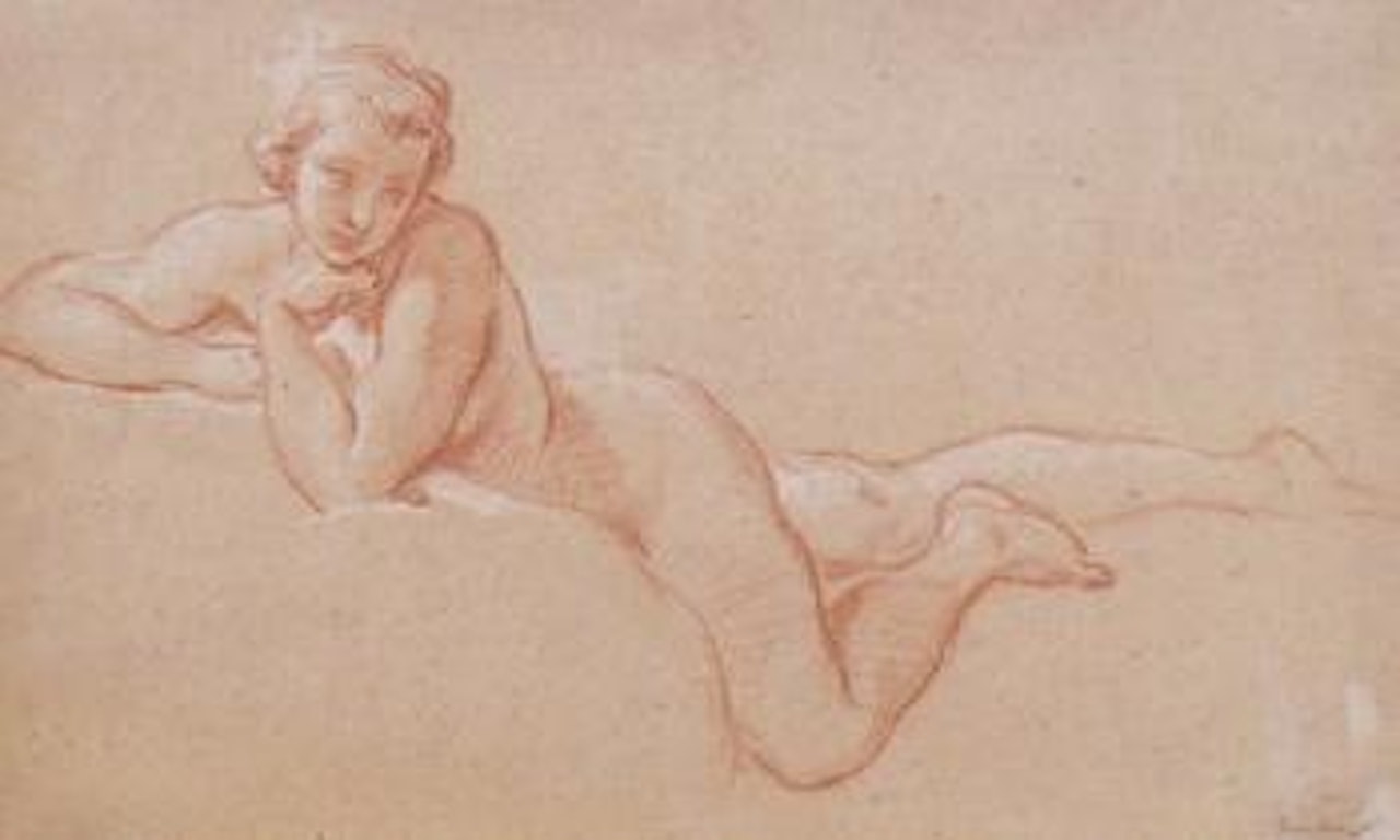 Femme nue allongée by Francois Boucher