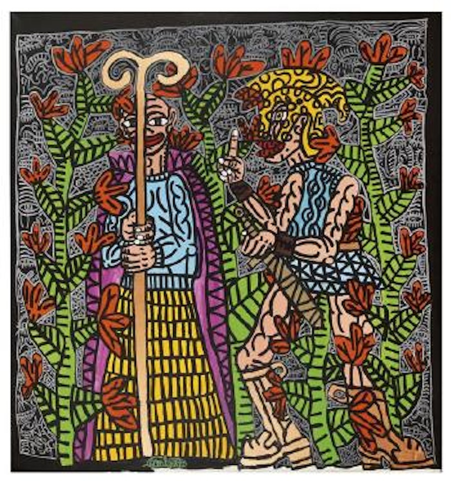 Le guerrier et le spirituel by Robert Combas