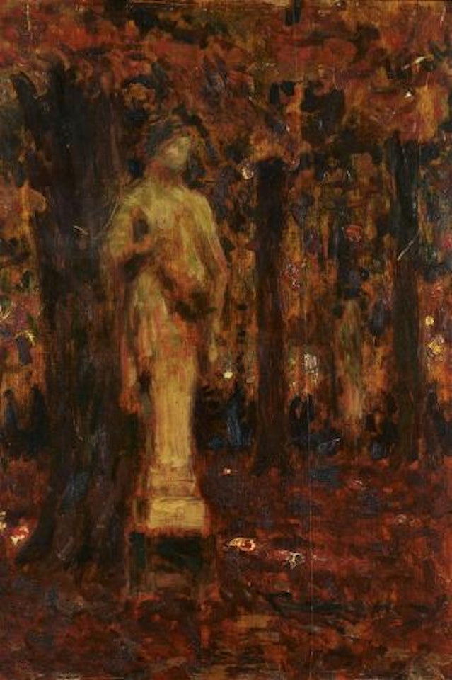 La statue de Versailles by Henri Le Sidaner