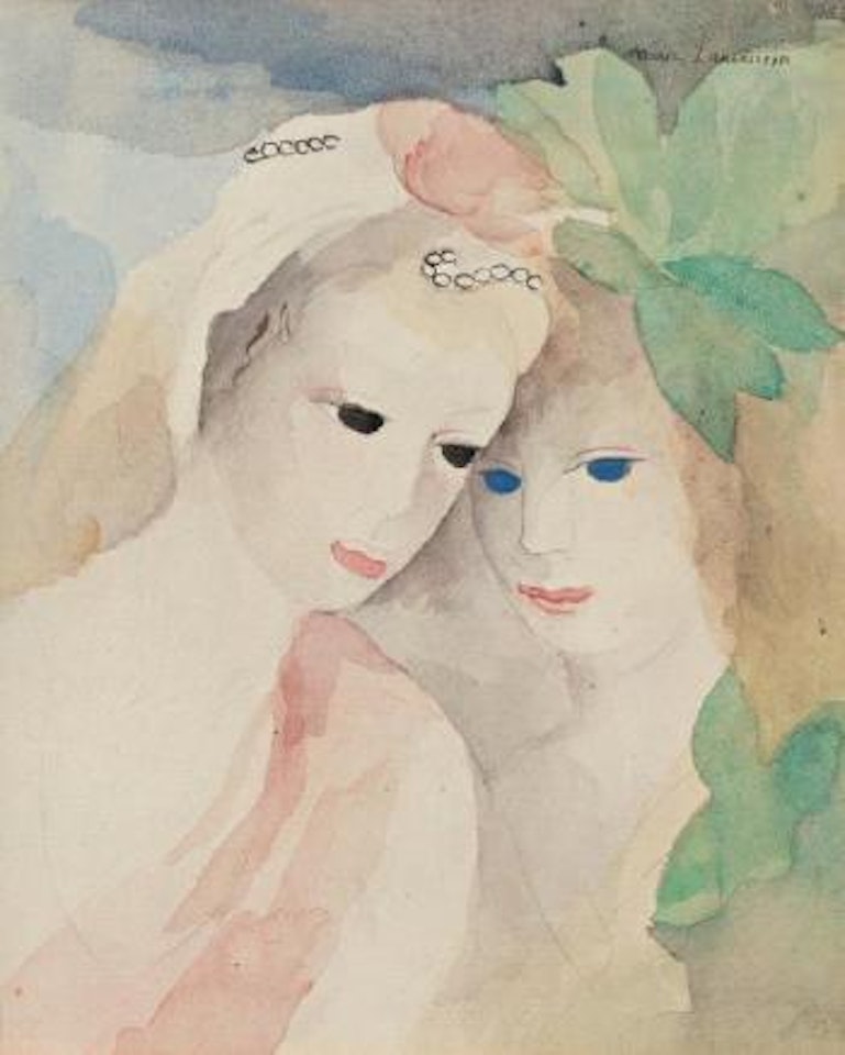 Deux jeunes filles by Marie Laurencin