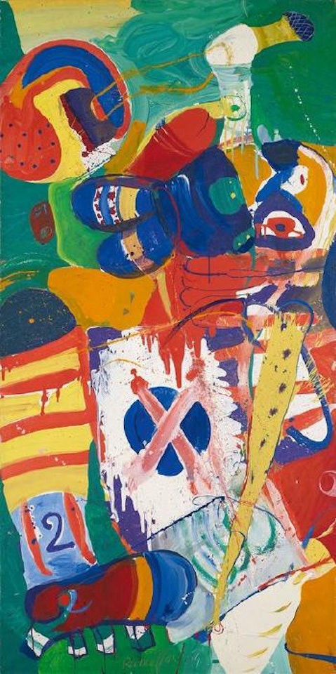 L'ascension du footballeur by Bernard Rancillac