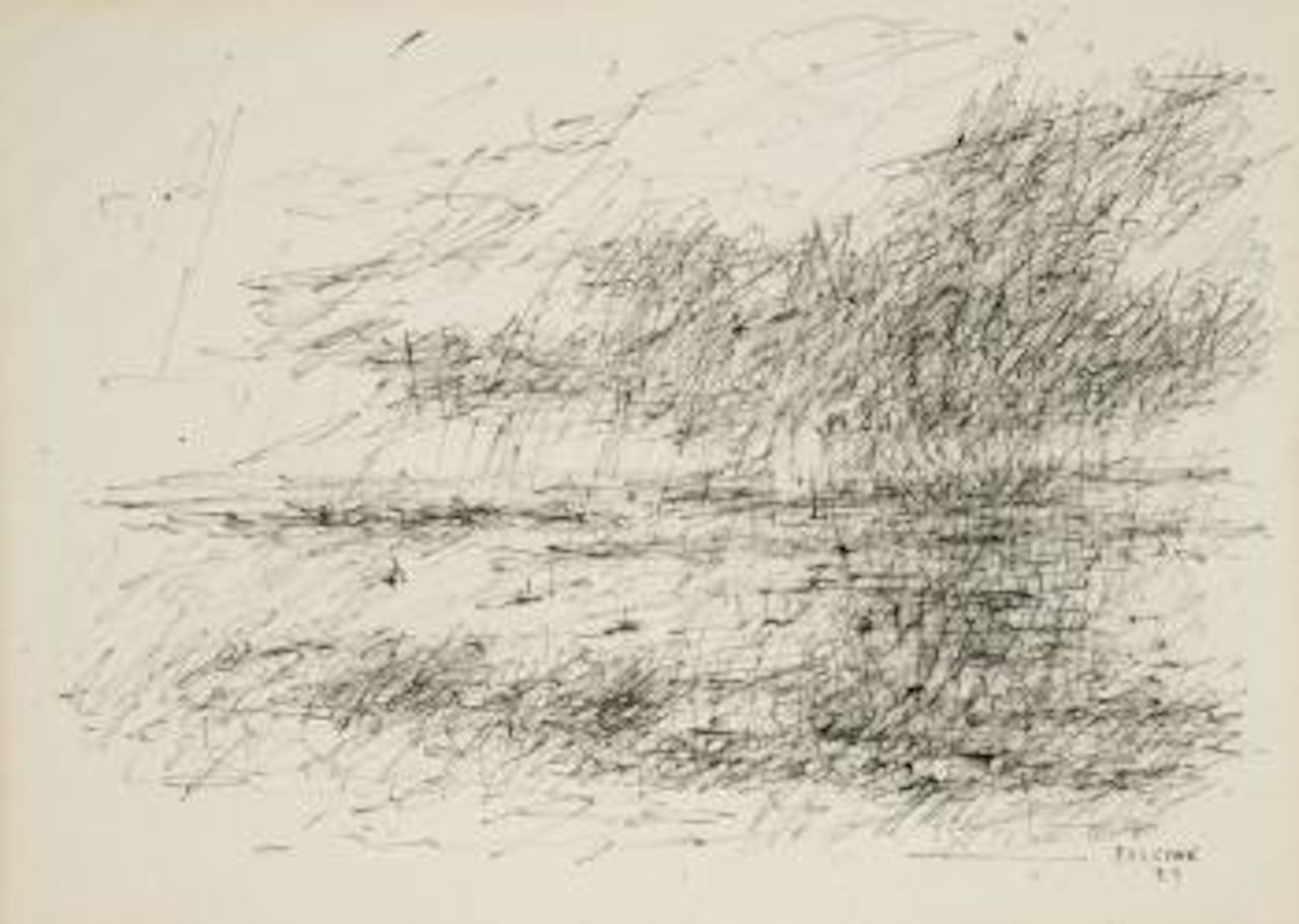 Nuage sur la baie de Saint-Guénole by Jean René Bazaine