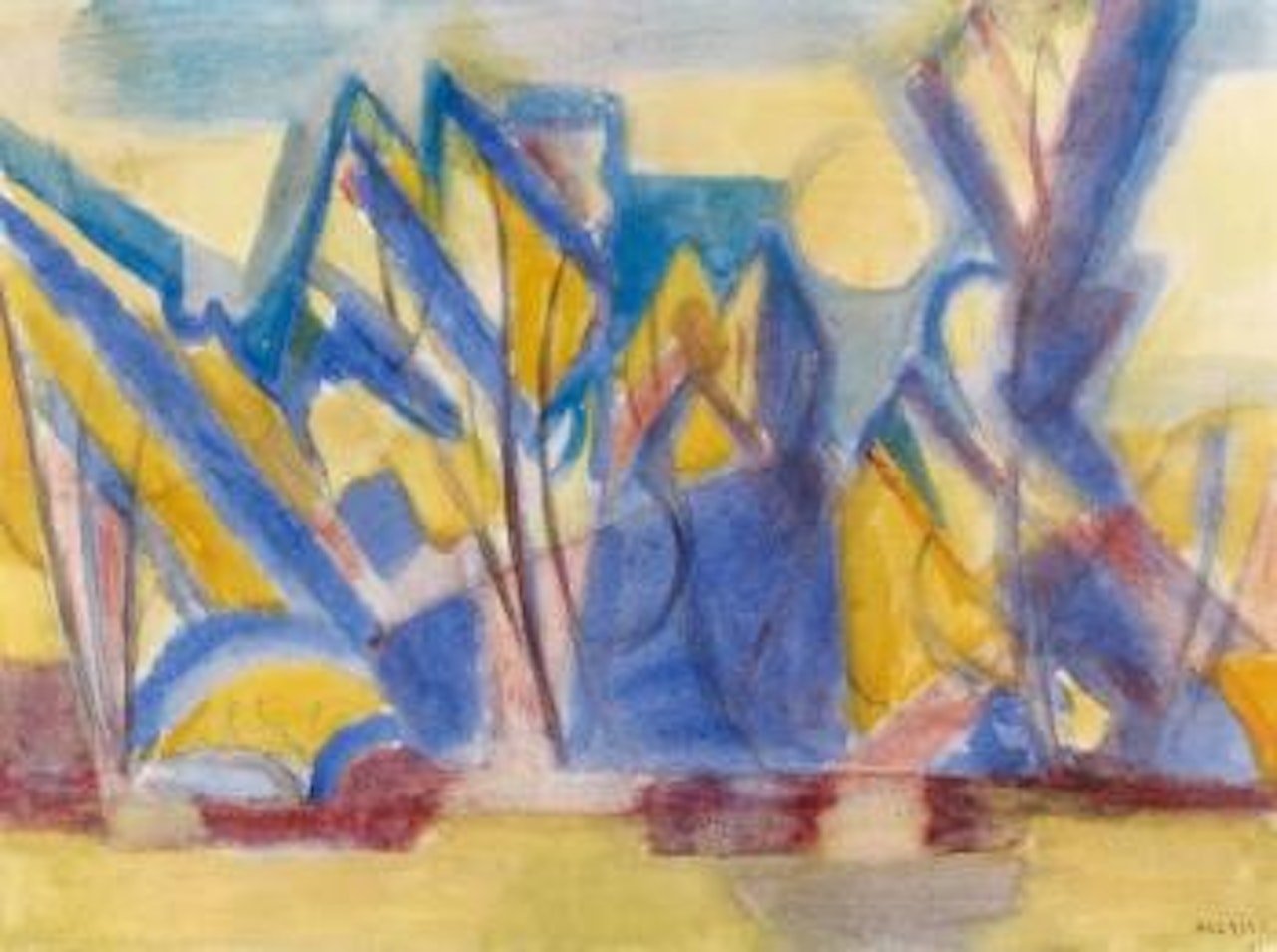 Rideau d'arbres by Jean René Bazaine