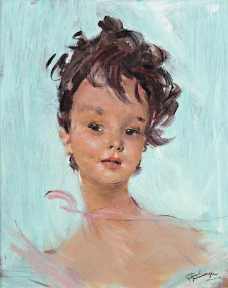 Portrait de jeune fille by Jean Gabriel Domergue