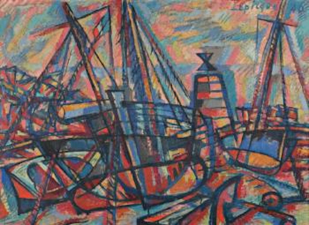 Les bateaux échoués by Charles Lapicque