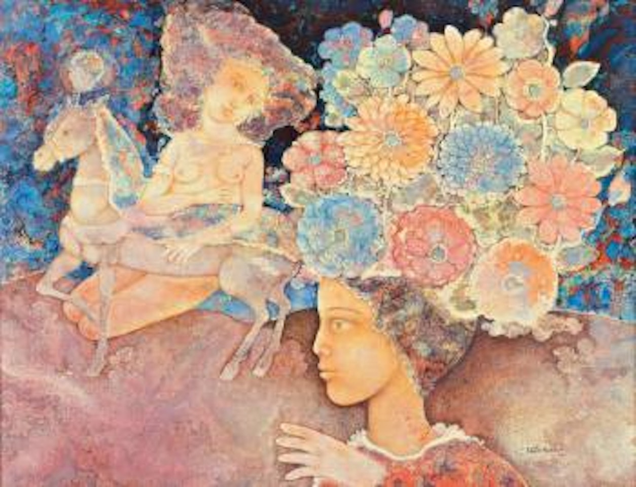 Femme fleur by Sakti Burman