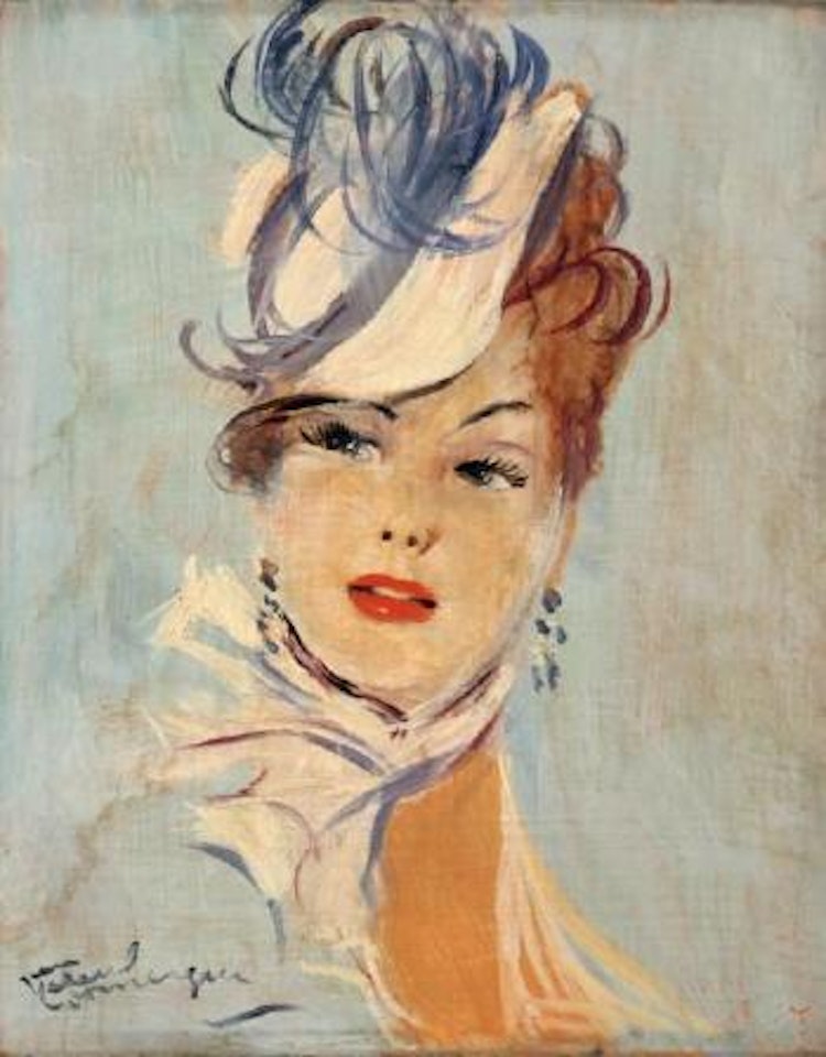 Élégante au bibi by Jean Gabriel Domergue