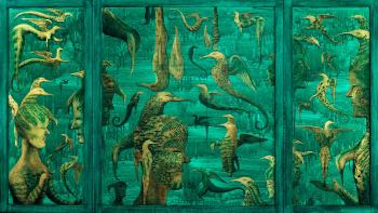 At the flood by Bill Hammond