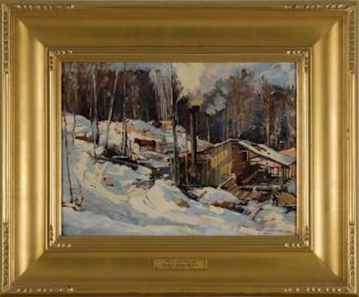 Winter at the Sawmill by Aldro Thompson Hibbard