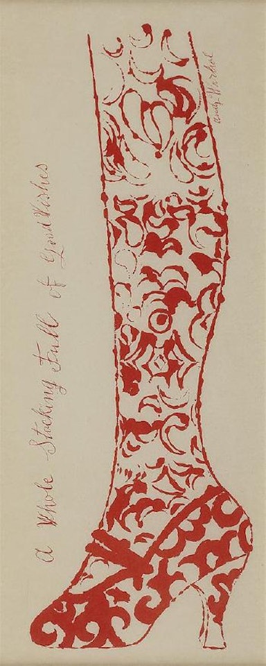 A whole stocking full of good wishes by Andy Warhol