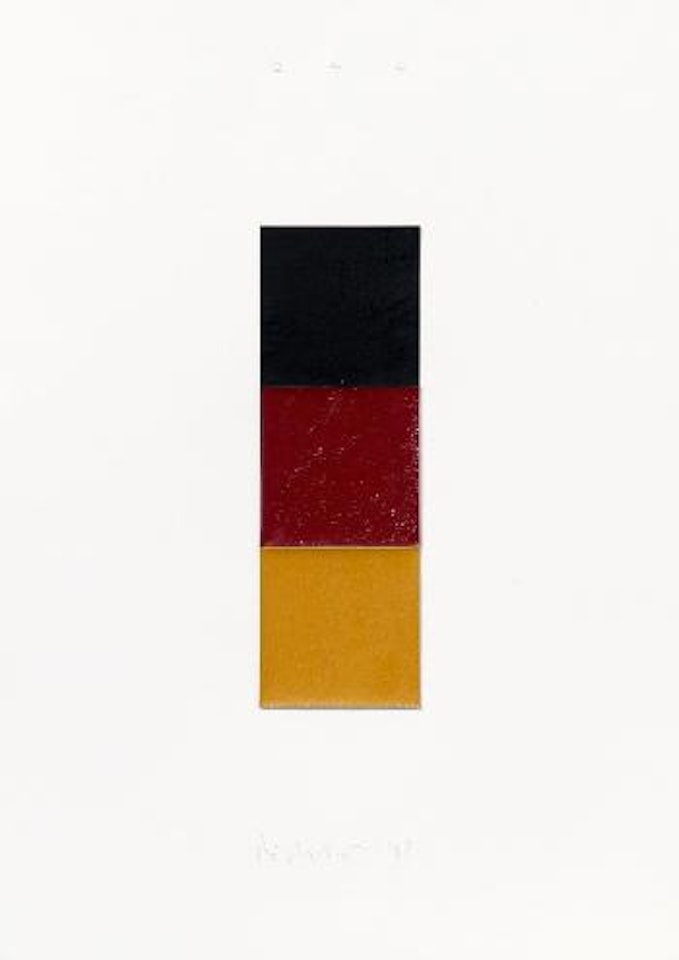 Schwarz-Rot-Gold I by Gerhard Richter