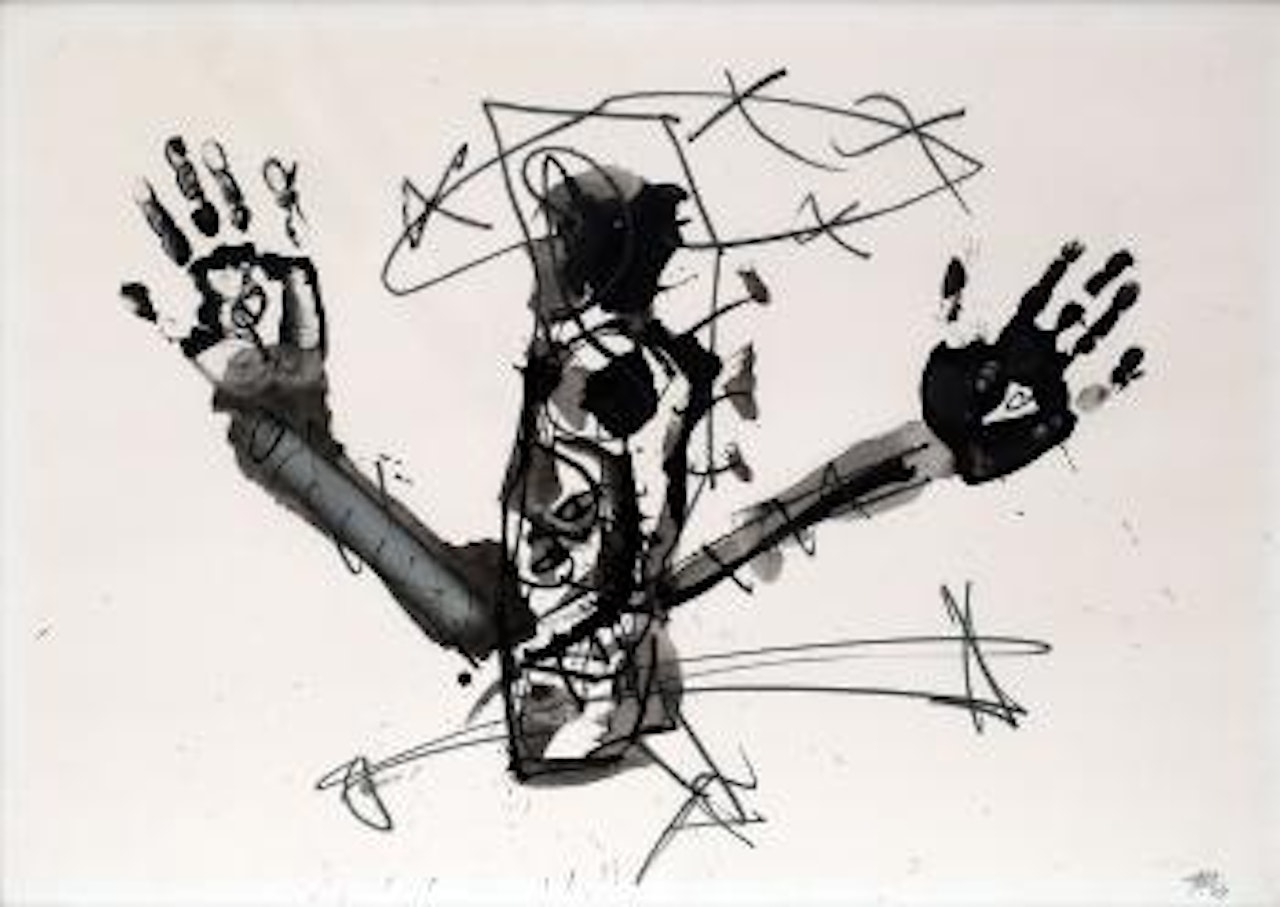 Crucifixión by Antonio Saura