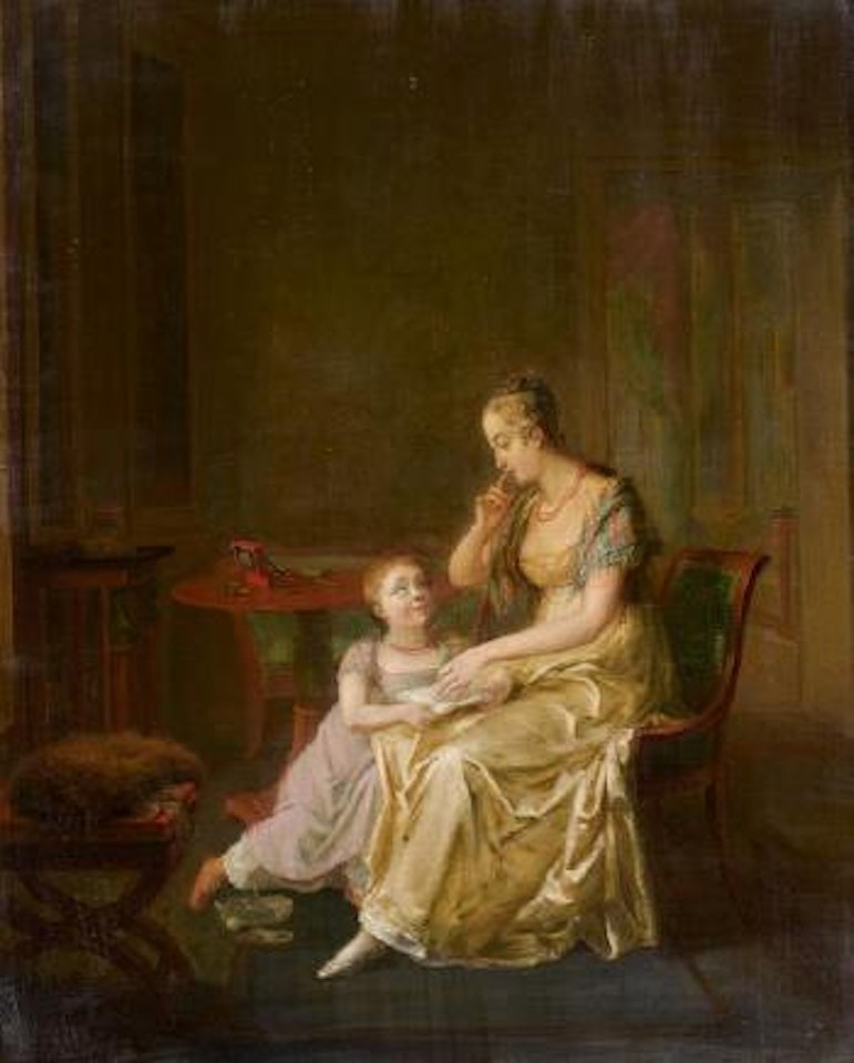 La leçon de lecture by Jean Augustin Franquelin
