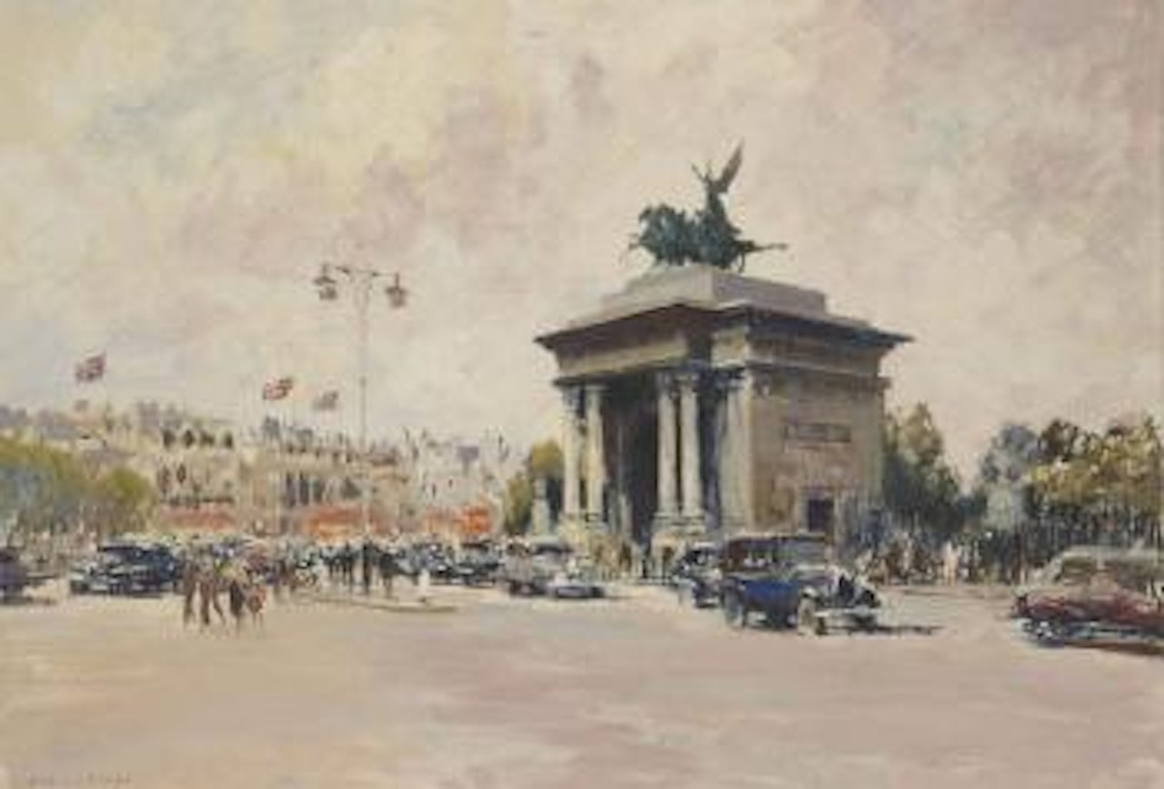 The Quadriga, Hyde Park Corner by Edward Seago