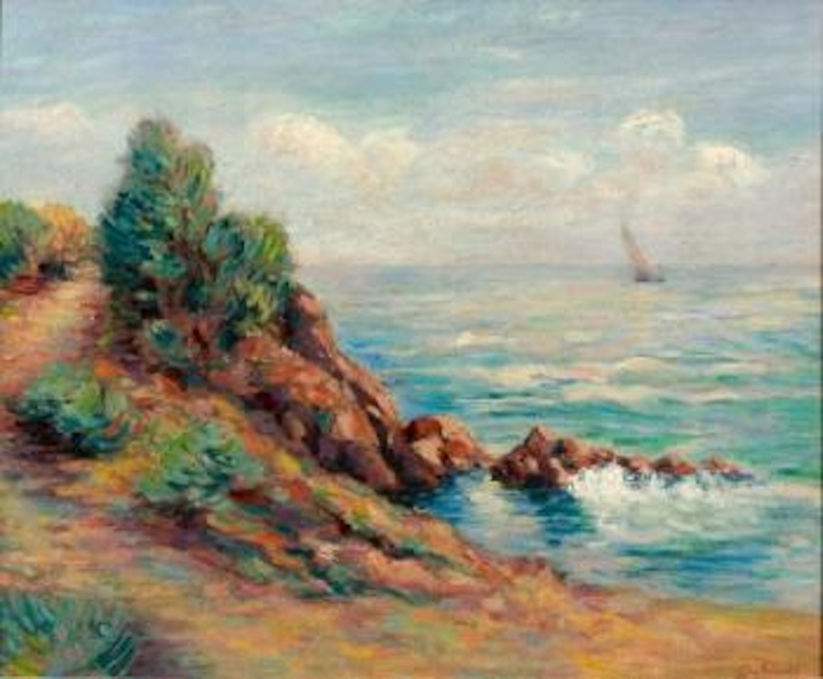 Les rochers rouges by Armand Guillaumin