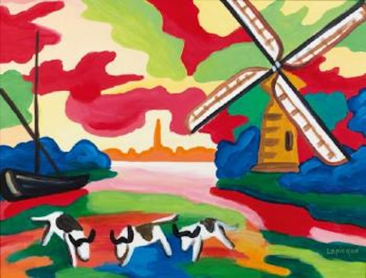 Paysage de Hollande by Charles Lapicque