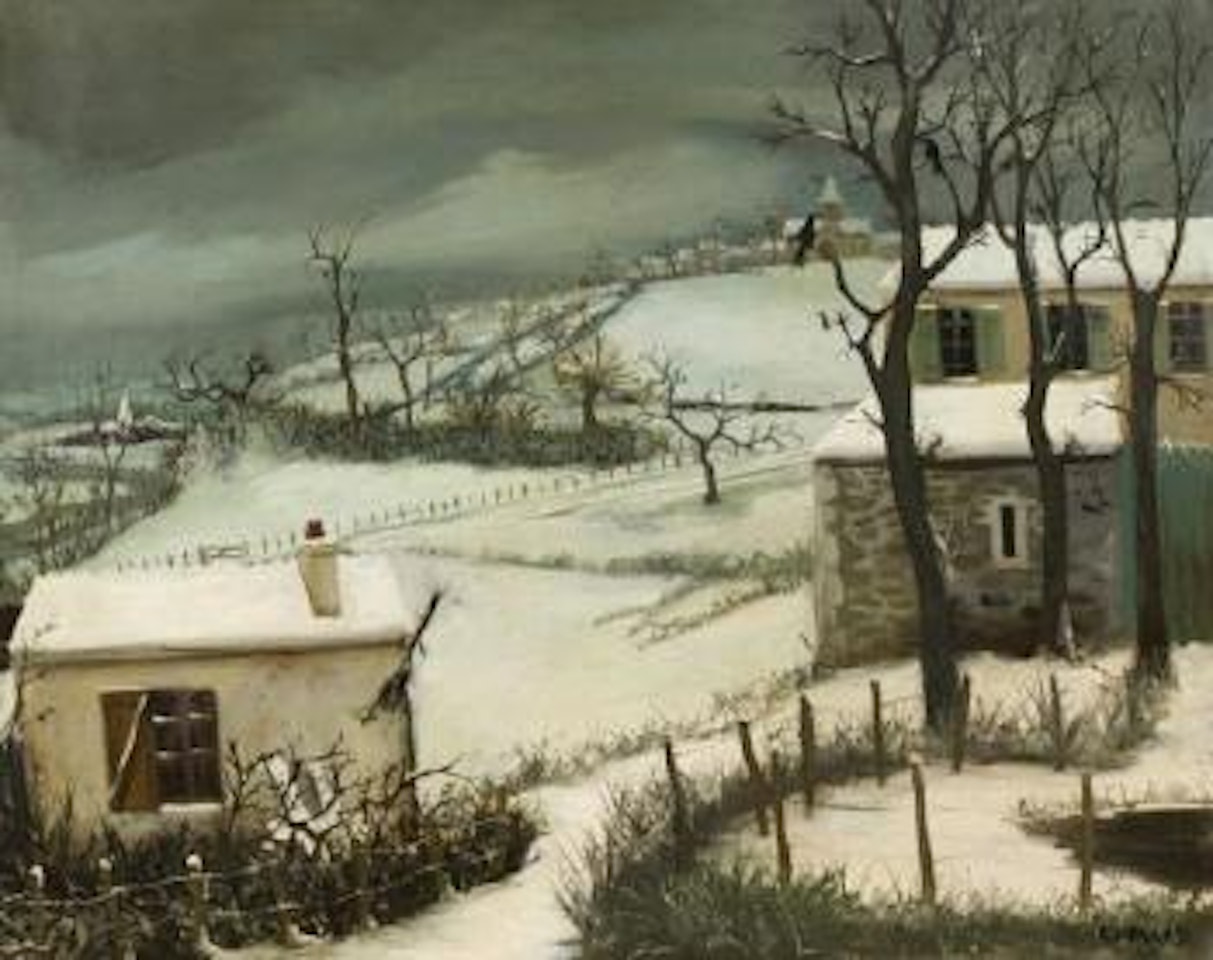 Paysage de neige by Claude Venard