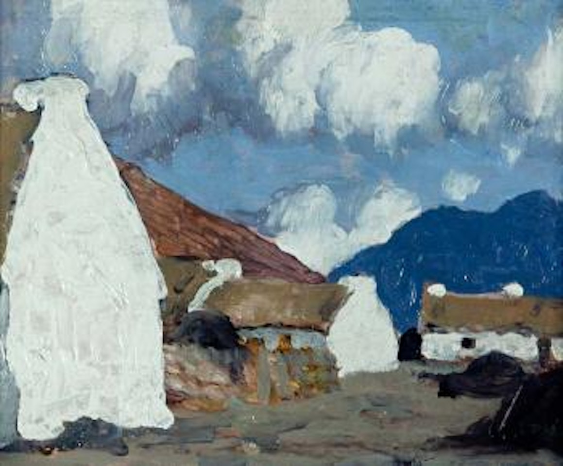 A western village by Paul Henry
