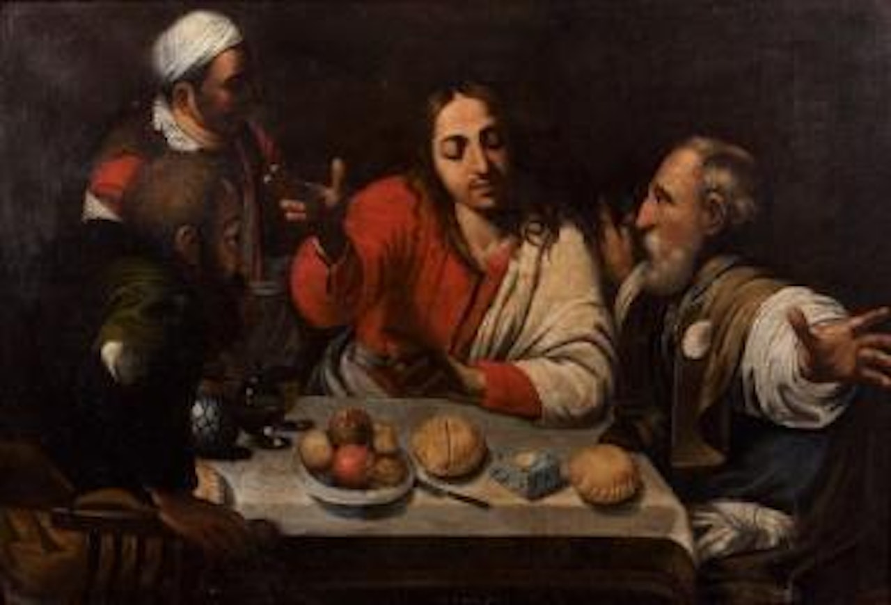 Le repas du Christ by Caravaggio